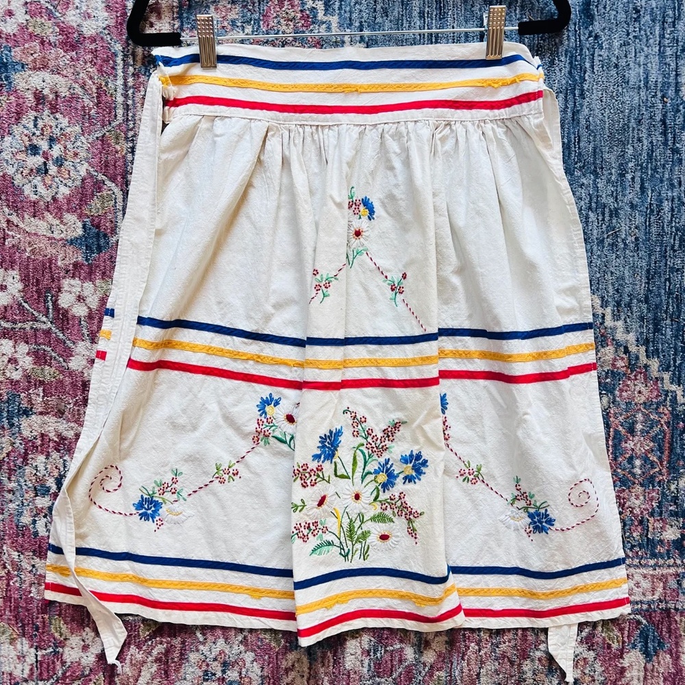 Embroidered Vintage Apron